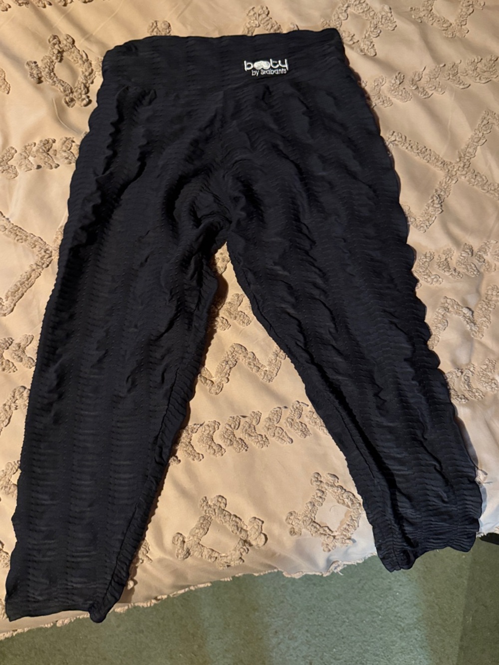 Booty by Brabants Black Textured Leggings